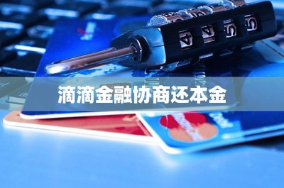 滴滴金融协商还本金